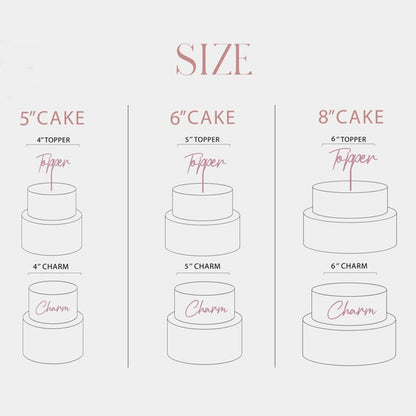 Personalised Double Layer Topper Swirly Style, Wedding Cake Topper