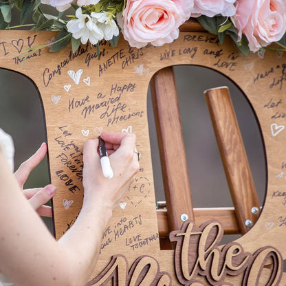 Guest Book Alternative Wedding Family Name Sign Tropical Wedding