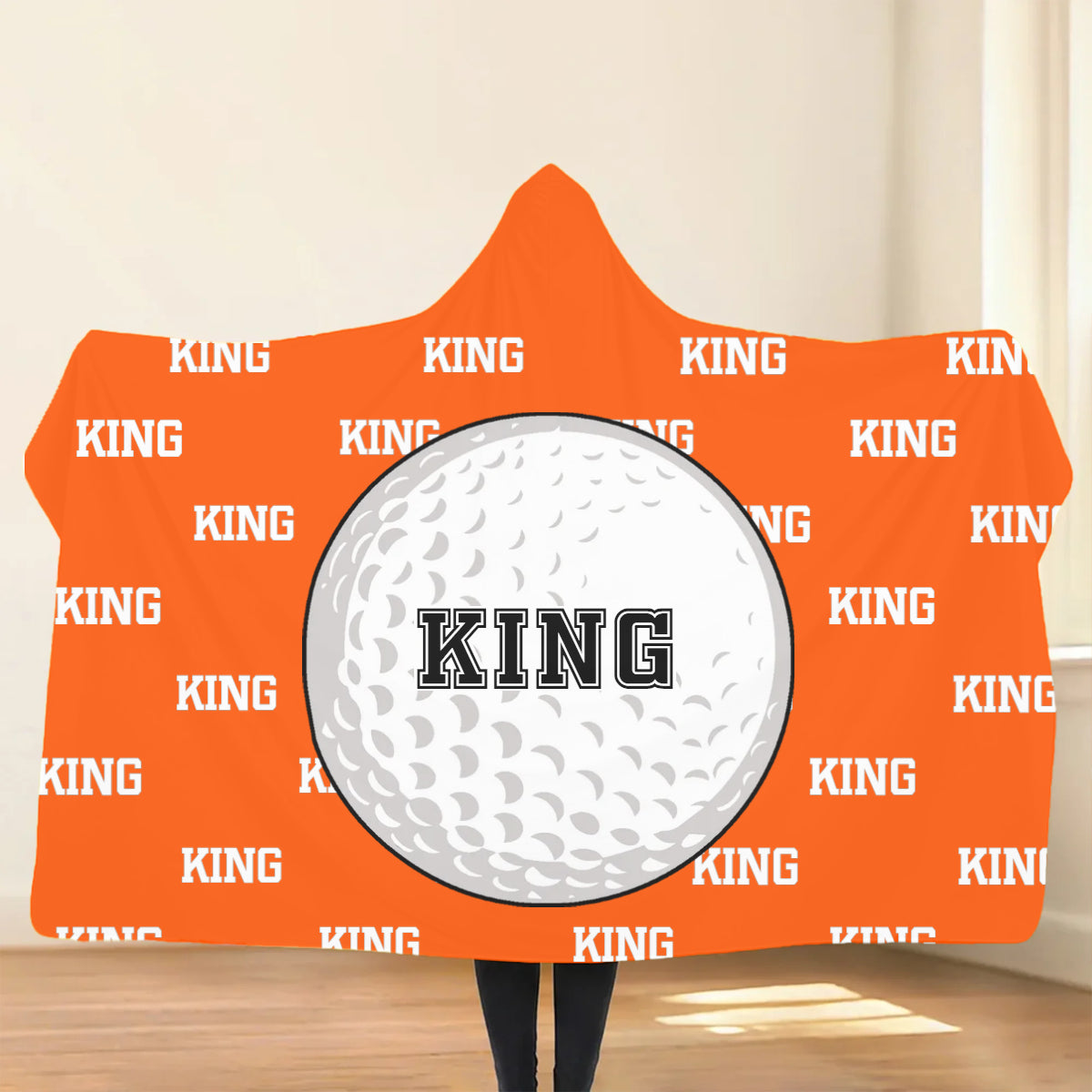 Personalized Baseball Basketball Ball Soft Multicolor Hooded Blanket
