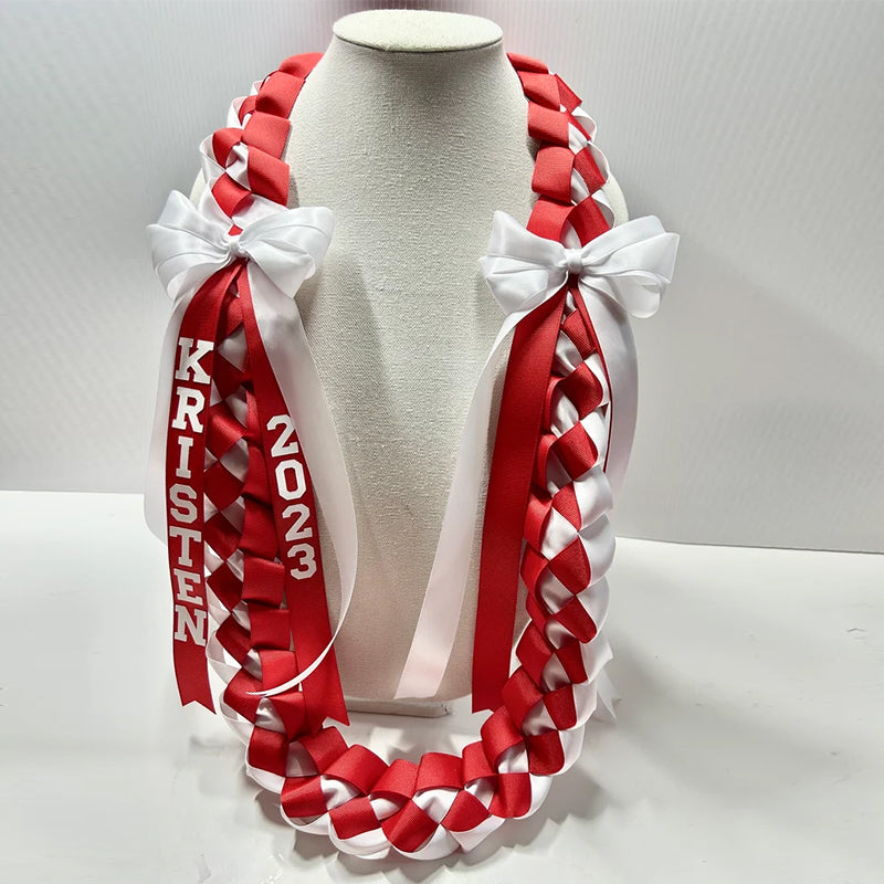 Graduation Lei with bows Graduation lei Grad gift