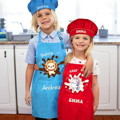 Personalized Cute Animal Adjustable Kid Apron