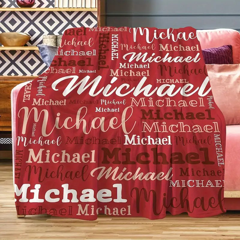 Personalized & Customizable Name Blanket