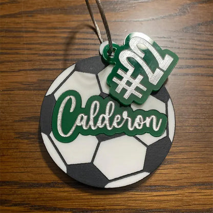 Soccer Bag Tag or keychain