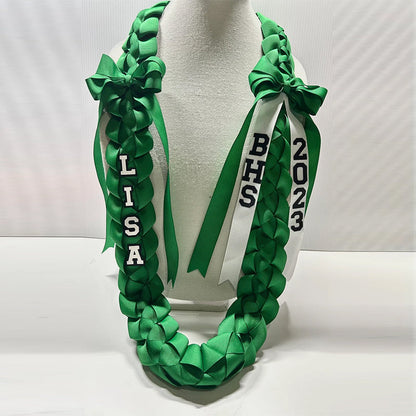 Graduation Lei with bows Graduation lei Grad gift