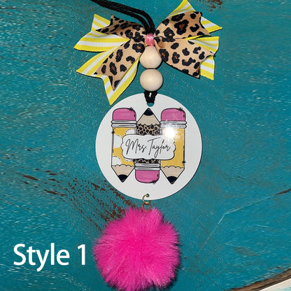 Personalized Teacher Bag Charm/Teacher Gift