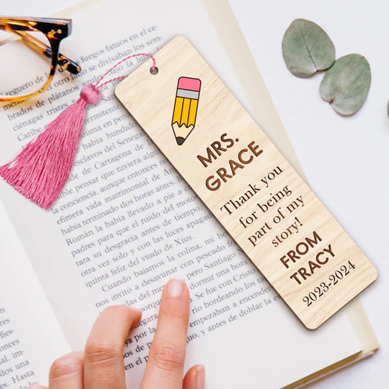 Personalized Teacher Bookmark Gift, Teacher Appreciation