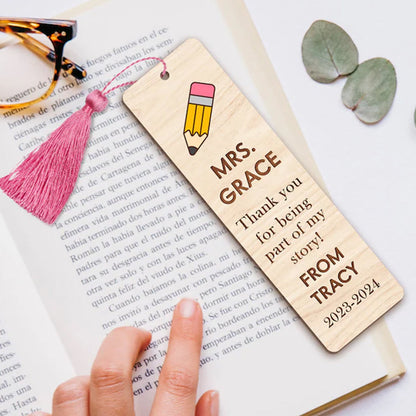Personalized Teacher Bookmark Gift, Teacher Appreciation