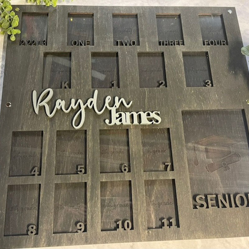 Custom Birth through Graduation School Picture Frames