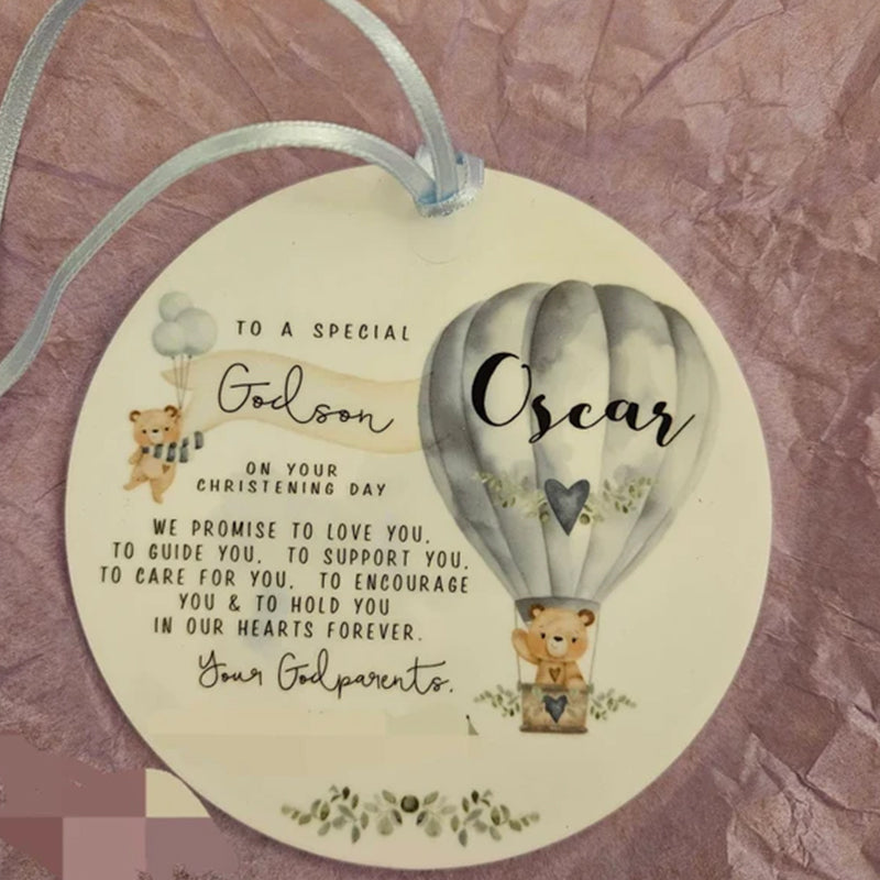 Personalised Promise to Godchild Christening Baptism Gift Baby
