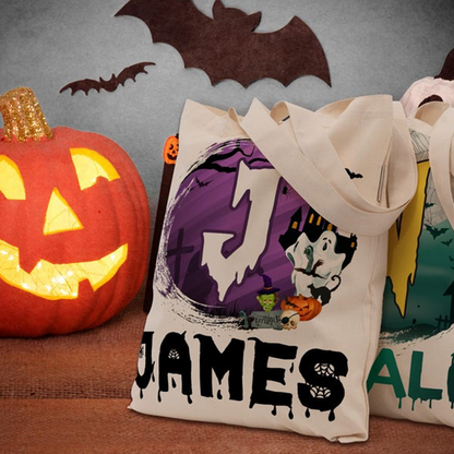 Personalized Halloween Tote Bag