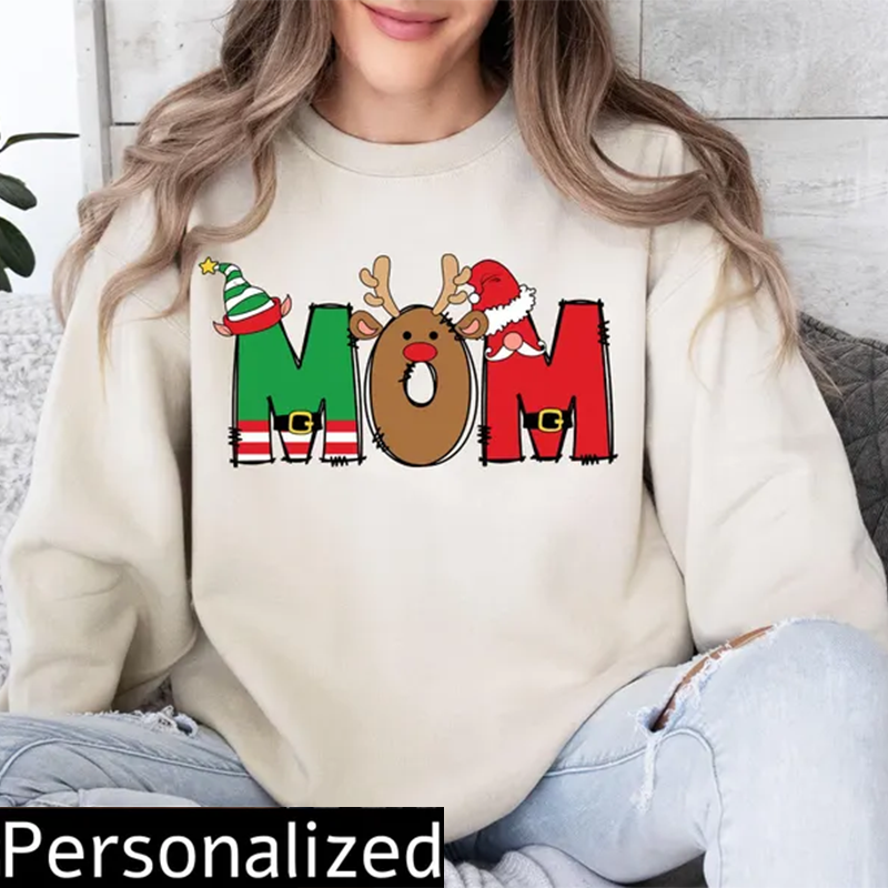 Family Monogram Christmas Shirt,Personalized Christmas Name Shirt