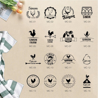 Custom Egg Stamp! Farm Stamp | Egg Marking | Egg Stamper | Egg Carton Stamp