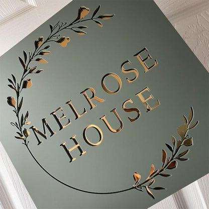 Modern Acrylic House Sign, Contemporary, Door Sign