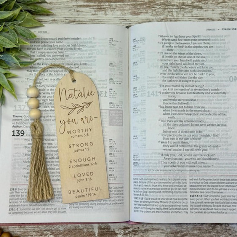 Bible bookmarks, personalized Baptism gift, first communion
