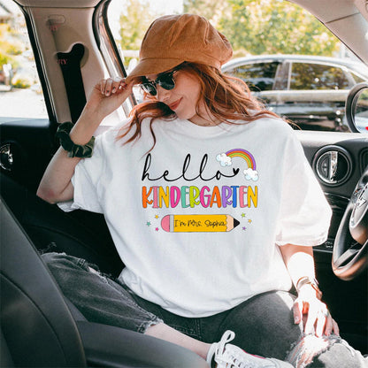 Hello Back to School Shirt, Custom Kids Name Back To School Shirt