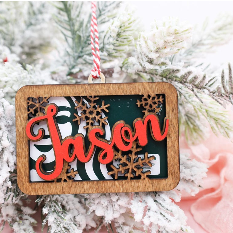 Personalized Gift Card Holder Ornament