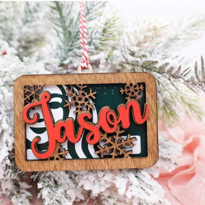 Personalized Gift Card Holder Ornament