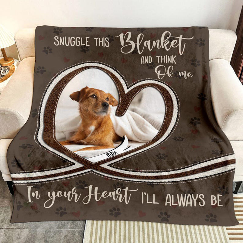 Personalized Dog Photo Blanket, Pet Blanket with Pictures, Pet Memorial Gifts