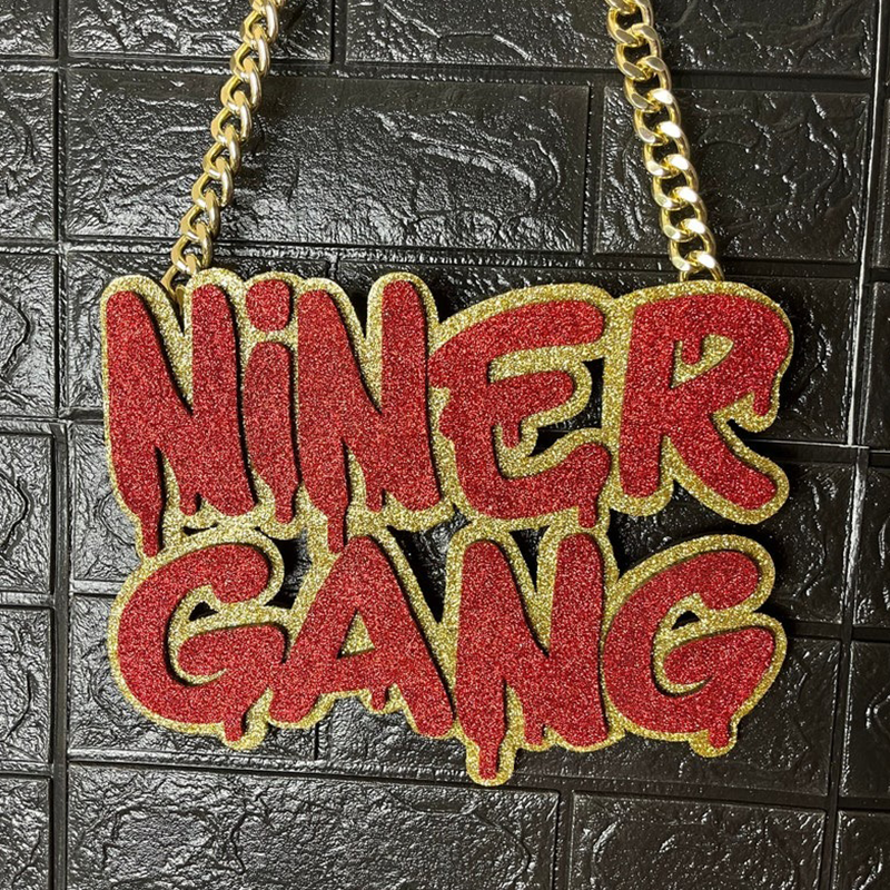 49er Niner Gang Niner Empire Chains Bling chain