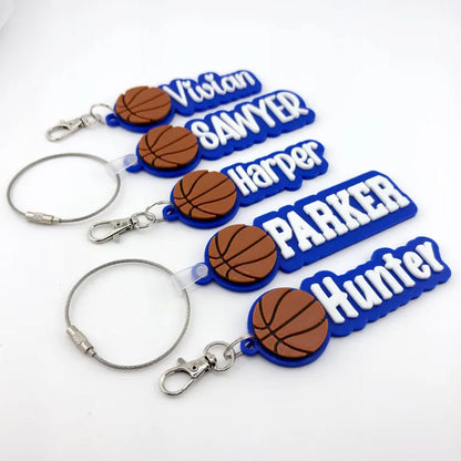 Personalized Soprt Name Tag Keychain