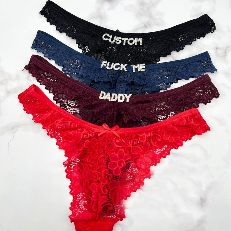 Custom Name Thong, Personalised Name Thong, Name Thong