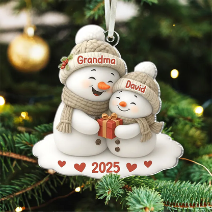 Personalized Grandma Acrylic Ornament
