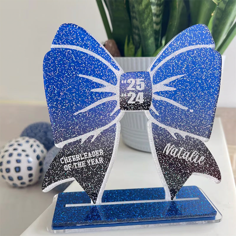 Cheerleader Bow Award, Trophy, Recognition Gift