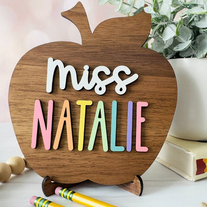 Teacher Name Plate Personalized, Teacher Desk Name Plate