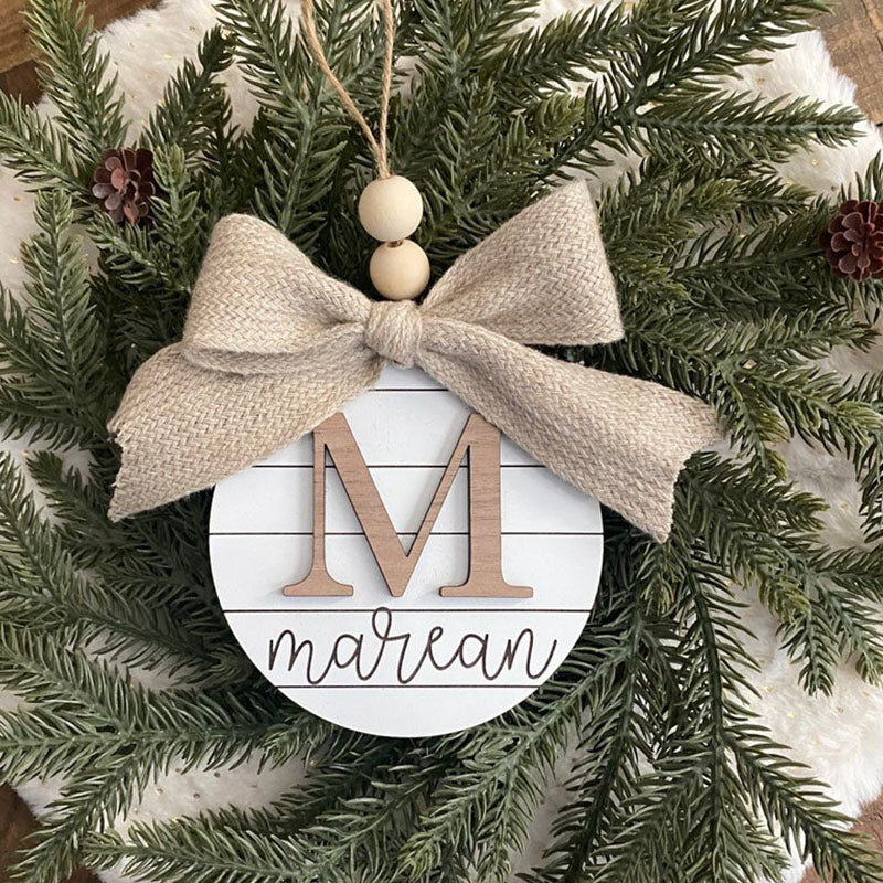 Family Name Christmas Ornament | Last Name | Monogram