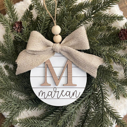 Family Name Christmas Ornament | Last Name | Monogram