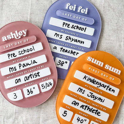 First Day of School Sign|Back to School Sign|Personalized School Sign