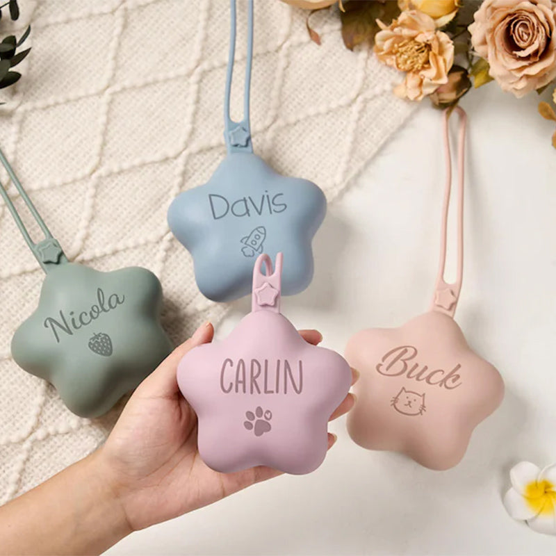 Personalised Silicone Dummy Bag,Baby Portable Travel Case