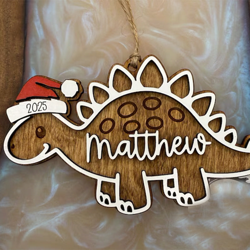 Dinosaur Ornament | Personalized Dinosaur Ornament