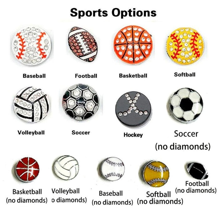 Personalized Football, Volleyball, Baseball, Football Bracelets