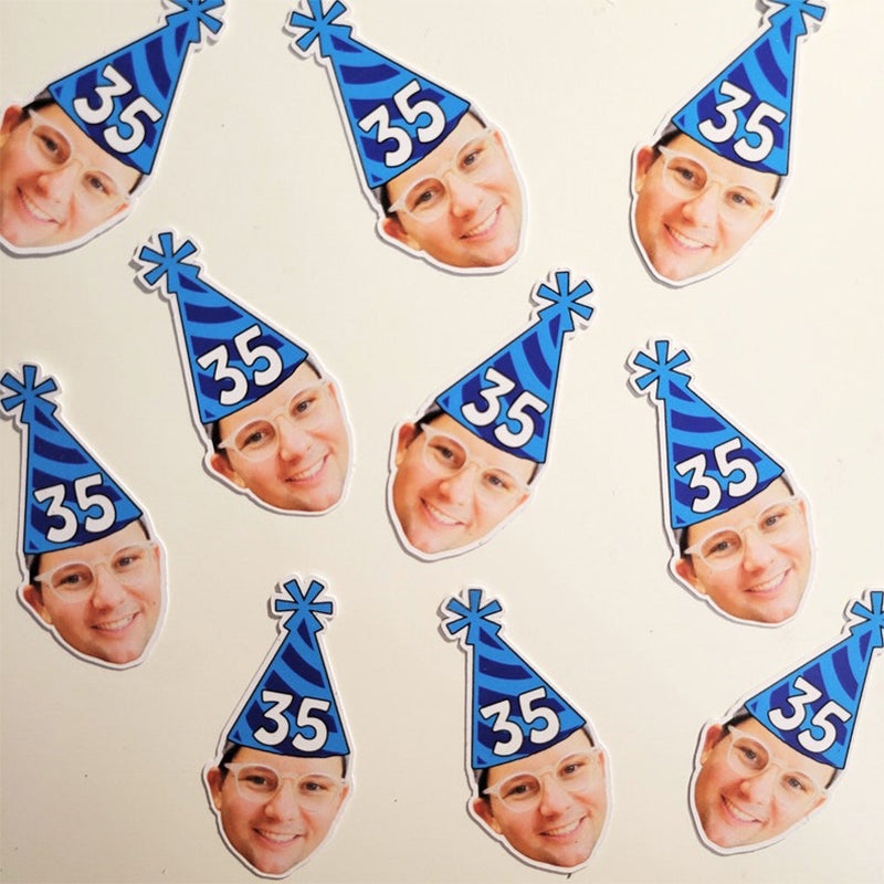 Birthday Head Banner, Personalized Face Decor