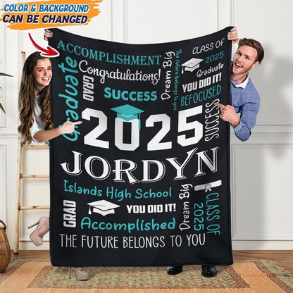 Graduation Blanket | Personalized Graduation Blanket