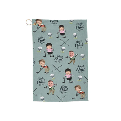 Custom Golf Towel With Kids Photo, Golf Lover Gift