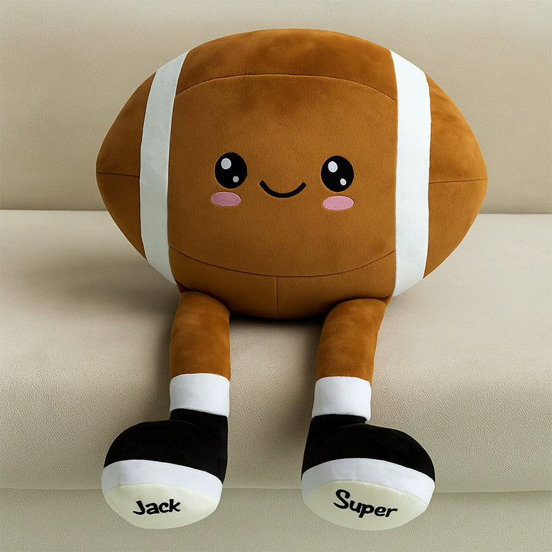 Velvet Plush Volleyball Softball Soccer Football Pillow with Legs
