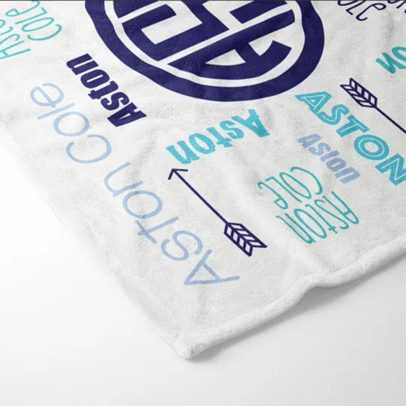 Custom Blanket with Name - Personalized Blanket