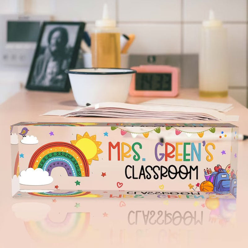 Teacher Name Plate, Teacher Desk Name Plate, Teacher Appreciation Gift