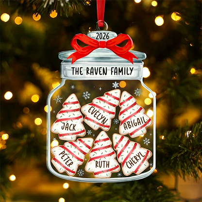 Christmas Ornaments, Personalized Family Name Christmas Ornaments