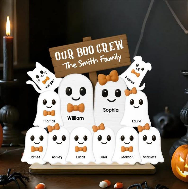 Personalized Halloween Family Sign