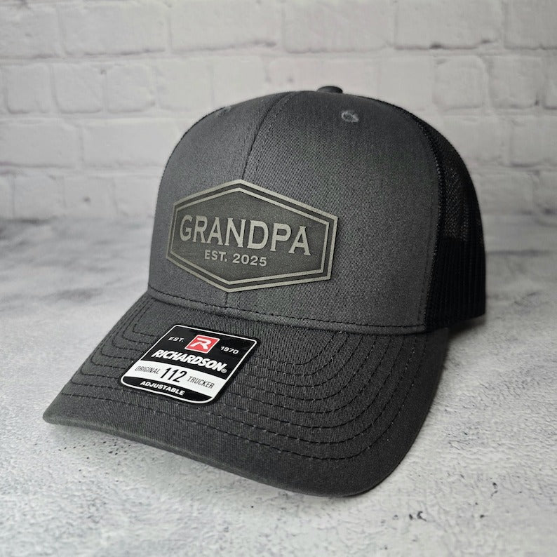 Custom Grandpa Hat, Grandpa Cap EST. any year 2024, 2025, etc