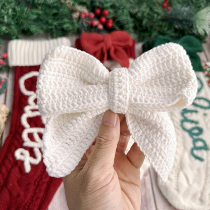 Cute Bow Personalized Christmas Stocking