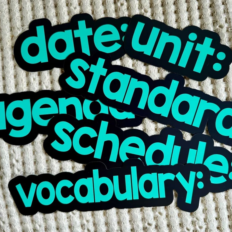White Board Custom Magnetic Labels