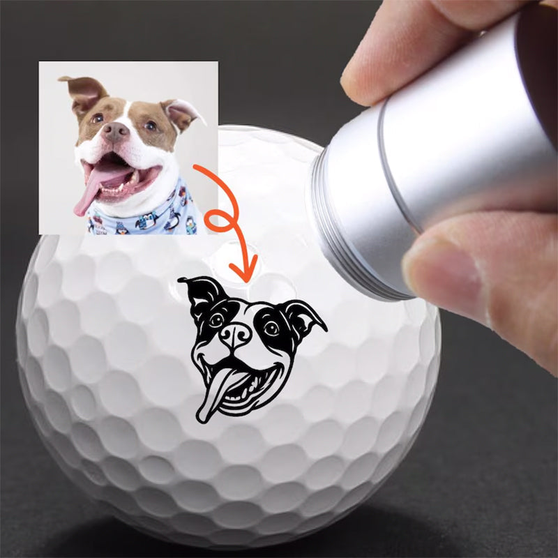 Pet Golf Ball Stamp, Photo Golf Stamp, Custom Ball Marker