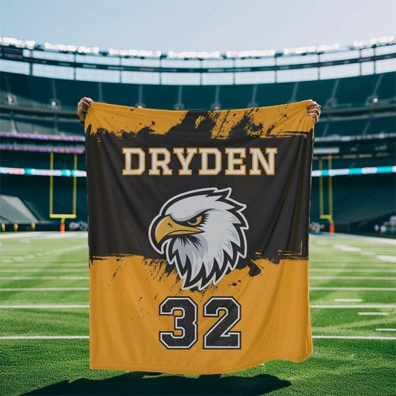 School Mascot Blanket for Team Sports Players