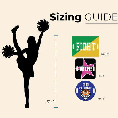 Custom Cheer Sign – Personalized Spirit Signs for Teams, Schools & Fans