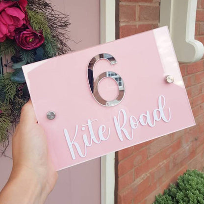 Personalised House Sign, House Number, Acrylic Sign, Personalised House Plaque
