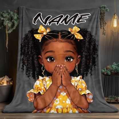 Personalized Custom Name Doll Blanket